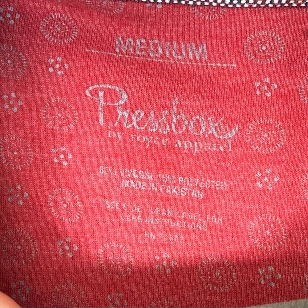 Pressbox, Stanford Red Terrycloth Long sleeve shirt. Size Medium. Good used cond - Picture 3 of 5